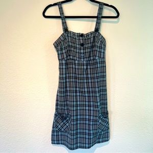 Anchor Blue vintage plaid dress. Juniors size S.